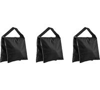 as - Schwabe 46756 - Juego de 3 sacos de arena para contrapeso de trípode con asa, ancho 420 mm, altura 2 x 300 mm, color negro