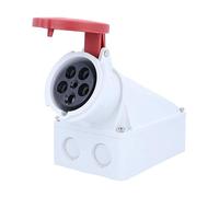 as - Schwabe 60434 Enchufe de pared CEE 400V / 63A, IP44 comercial, obra