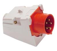 as - Schwabe 60436 Enchufe de pared para aparatos CEE, 32 A, 5 polos, 6h, 400 V enchufe para aparatos de corriente fuerte