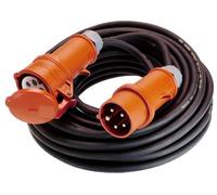 as - Schwabe 60518 60518-Cable alargador (32 A, 25 m, con inversor de Fase), Color Negro, H07rn-f 5g4