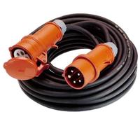as - Schwabe 60521 60521-Cable alargador (32 A, 50 m, con inversor de Fase), Color Negro, H07rn-f 5g4