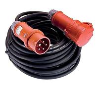 as - Schwabe 60549 60549-Cable alargador (32 A, 10 m, con inversor de Fase), Color Negro, H07rn-f 5g4