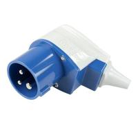 as - Schwabe 61481 Conector acodado CEE 230 V/16 A/3 Pines, Azul