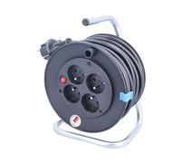 as - Schwabe 810180 - Enrollador eléctrico compacto (15 m, 4 tomas, 250 V/16 A)