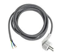 as - Schwabe 87202 - Cable de conexión de hierro, 3m H03RT-F 3G1.0, negro, IP20 uso interior