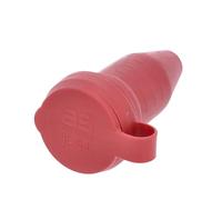as - Schwabe Acoplamiento de protección de contacto rojo, para cables de hasta máx. 2,5 mm², acoplamiento de goma adecuado para exteriores - 230 V/16 A - IP44, 62291