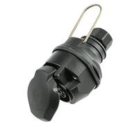 as - Schwabe Acoplamiento para caravanas de 13 polos - Adaptador para exteriores y caravanas de 12 V - Cable DIN ISO 1724 con clip de seguridad y conexión por tornillo - IP44