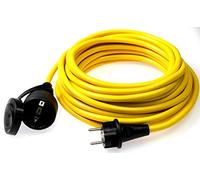 as - Schwabe alargador de Cable de 50 m K35 AT-N07V3V3-F 3G2,5 - Cable de extensión 230 V/16 A - con Tapa de protección - Resistente al Polvo y a Las Salpicaduras IP44 - Color Amarillo, 60357