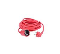 as - Schwabe - Cable de extensión de 10 m - Alargador de extensión de 230 V 16 A con enchufe y toma de corriente Schuko/Euro - cable de extensión de energía para uso en interiores - IP20 - Rojo