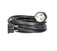 as - Schwabe alargador de Cables 10 m H05VV-F 3G1,5 con Enchufe Plano - Cable de extensión 230 V / 16 A / 3.500 W - Conector Plano - protección contra cuerpos extraños IP20 - Negro, 51022