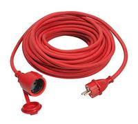 as - Schwabe 60270 - Cable alargador de goma (15 m, H07RN-F 3G1,5, IP44), color rojo