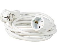 as - Schwabe alargador de Cables 2 m H05VV-F 3G1,5 con Enchufe Plano - Cable de extensión 230 V / 16 A / 3.500 W - Conector Plano - protección contra cuerpos extraños IP20 - Blanco, 50211