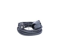 as - Schwabe 60372 - Cable alargador de goma (5 m, H07RN-F 3G1,5, IP44), color negro