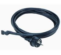as - Schwabe - Cable calefactor EIS-Stop con protección contra heladas de 2 m, incl. termostato, cable calefactor de 230 V, 50/60 Hz con enchufe de seguridad, de 15 W/m, IP44, negro, 67010