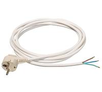 as - Schwabe Cable de conexión 10 m H05VV-F 3G1,5, cable de conexión, conector de protección de contacto con cable, cable de conexión de 30 mm, revestido con casquillos, cable de alimentación 230 V,