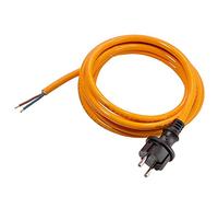 as Schwabe TechnikProdukte Cable de conexión para obras 230 V, 16 A con cubierta exterior de poliuretano H07BQ-F 2x1,0 - Un extremo con enchufe Schuko, un extremo pelado - IP44 - 5 metros