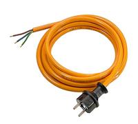 as Schwabe TechnikProdukte Cable de conexión para obras de 5 m 230 V, 16 A con cubierta exterior de poliuretano H07BQ-F 3G1,5 - Un extremo con enchufe Schuko, un extremo pelado - IP44