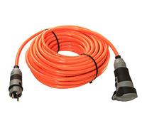 as - Schwabe Cable de extensión SCHUKOultra Pro - 10 m H07BQ-F 3G1,5-230V/16A/3.500W - Resistente Aceite y abrasión - Uso rudo - protección contra Polvo y Salpicaduras IP54 - Naranja/Gris - 62260