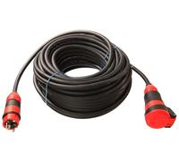 as - Schwabe Cable de extensión SCHUKOultra Pro - 10 m H07RN-F 3G1,5-230V/16A/3.500W - Resistente a Aceite, UV y ozono - Uso rudo - protección contra Polvo y Salpicaduras IP54 - Negro/Rojo - 62250