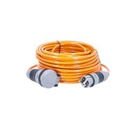 as - Schwabe Cable de extensión SCHUKOultra Pro - 25 m H07BQ-F 3G1,5-230V/16A/3.500W - Resistente Aceite y abrasión - Uso rudo - protección contra Polvo y Salpicaduras IP54 - Naranja/Gris - 62261