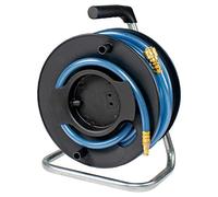 as - Schwabe - Carrete de manguera de aire comprimido 20 m DKV60 - Manguera de aire comprimido PVC 9 x 3 mm con conectores y carrete - manguera de aire comprimido + carrete