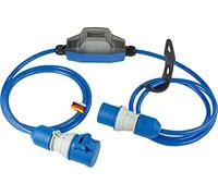 as - Schwabe CEE 61762 Roco - Contador de corriente alterna (5 + 1 dígitos, analógico, 30 V/16 A, máx. 3500 W, IP44, para exteriores), color negro y azul