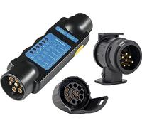 as - Schwabe Comprobador de cables y luces de remolque de 13 pines, comprobador de circuitos, comprobador de circuitos, autocaravanas, color negro I 61468
