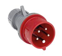 as - Schwabe - Enchufe CEE con inversor de fase 400 V / 16 A - Enchufe con terminales de tornillo - Enchufe de 5 polos resistente a los impactos - Adecuado para uso en exteriores y obras - IP44