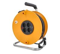 as - Schwabe enrollacables con cable de 25 m - 4 tomas y carga USB - Protegido frente a sólidos IP20 - Protección contra sobrecalentamiento - Carrete Made in Germany, 11480
