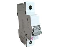as - Schwabe ETI 62509 - Interruptor monopolar B16A, para montaje en carril DIN IP20, color blanco