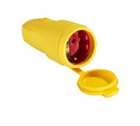 AS Schwabe Goma Acople IP44 Amarillo 230V/16A 2,5 mm² Acoplamiento schuko