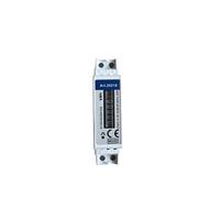 as - Schwabe Hutschienen 62511 - Contador de corriente alterna (230 V, 1 fase, SDM120A, 230 V, 50 Hz, 0,25-5 (45) A, contador de rodillos, 5+1 dígitos analógico, color blanco