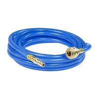as - Schwabe Mangueras de aire comprimido con inserto de tejido de poliéster Serie 2050, 5 m de manguera de aire comprimido de PVC de 9 x 3 mm con acoplamiento rápido y boquilla enchufable, azul