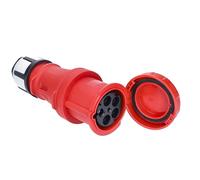 as - Schwabe Mennekes Acoplamiento CEE de 400 V 125 A con Rosca, 1 Pieza, Rojo, 61429