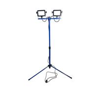 as - Schwabe Optiline 46691 - Foco LED de trabajo (2 x 30 W, 3600 lúmenes, con trípode, altura regulable de 0,8 a 1,35 m, cable de conexión de 2 m, carcasa de acero IP65, resistente y duradera, 4000 K
