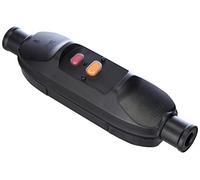 as - Schwabe - Interruptor intermedio de protección personal 30 mA - 230 V / 16 A apto para uso en exteriores - Para conexión de cable fijo, para conexión de cable en ambos lados - IP66 I 45223