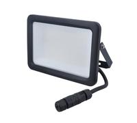 as - Schwabe SLIMLINE 46465 - Foco LED (120 W, 12000 lúmenes, luz blanca neutra, 4000 K, cable de 2 m, orientable, aluminio resistente, fácil instalación, iluminación exterior resistente al agua IP65)