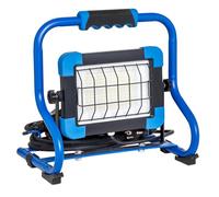 as - Schwabe Slimline Pro 46431 - Foco LED portátil (50 W, 6500 lm, con chip OSRAM, orientable 360°, vida útil de 50.000 horas, carcasa IP65, cable de 3 m, 2 enchufes, 2 USB, foco IP44)