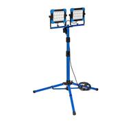 as - Schwabe Slimline Pro 46445 - Foco LED (2 x 50 W, 6500 lm, trípode ajustable de 1,07 m a 2,05 m, chip OSRAM original, carcasa IP65, rejilla de protección, cable de 5 m, bolsa de transporte)