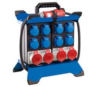 as - Schwabe STECKY DUO 1 - Distribuidor de corriente portátil (400 V/16 A/5 pines, 8 enchufes Schuko y 4 enchufes CEE de 16 A, adaptador móvil, distribuidor para interior y exterior, IP44, fabricado