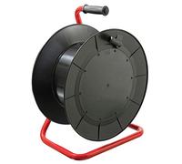 as - Schwabe Tambor de cable vacío Ø 460 mm - Tambor práctico para cables, alambres, mangueras - Enrollacables, enrolladores sin cable - Made in Germany - Negro, 26000