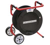 as - Schwabe Tambor de cable vacío Ø 460 mm - Tambor práctico para cables, alambres, mangueras - manejable, móvil - plegable - Enrollacables, enrolladores sin cable - Made in Germany - Negro, 26020
