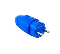 AS Schwabe Tapón De Goma IP44 AZUL 230V/16A 2,5 mm² Clavija schuko