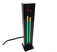 AS60 Visualizador de música LED de doble canal VU medidor para analizador de espectro para decoración de escritorio de audio del hogar 40 x 196 mm