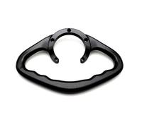 Asa Agarre Pasajero Motocicleta para Ducati 696 796 821 1100 Reposabrazos De Tanque Asidero Trasero para Pasajero Asidero De Tanque(Negro)