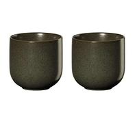 ASA Coppa 19080192 Nori - Juego de 2 tazas de té (porcelana, 0,2 L, 7,5 x 7,5 cm), color verde
