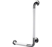 Asa de Seguridad para Baño, Barras de Agarre en Forma de L para Bañeras y Duchas Barras de Agarre en Ángulo Vertical de Acero Inoxidable para Montaje en Pared Antideslizante Barandillas de Baño para M