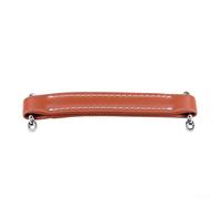 Asa de transporte de cuero de estilo vintage marrón, agarre de repuesto para gabinete de altavoz de guitarra con hardware, mango de engranaje de música de poliuretano para amplificadores (naranja)