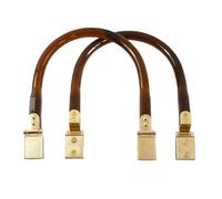 Asa for bolso de resina de 13x14cm for mujer, cierre de beso, marco de bolso, hebilla, asas de billetera, accesorio de Hardware de costura DIY, 2/4 Uds.(Brown-13x14.5cm,2Pcs)