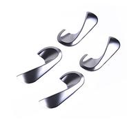 Asa interior Cubierta De Cuenco De Puerta Interior De Acero Inoxidable Para Fortwo Para Forfour 453 Manija Coche Pegatinas Accesorios De Decoración De Coche(Door handle silver-4)